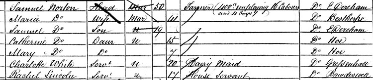 Norton 1851 census