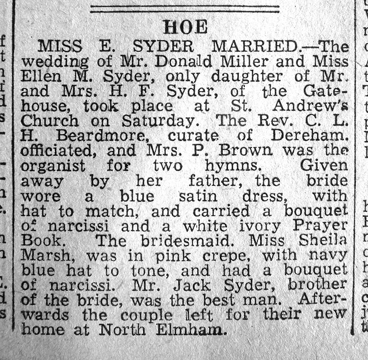 Miller – Syder wedding